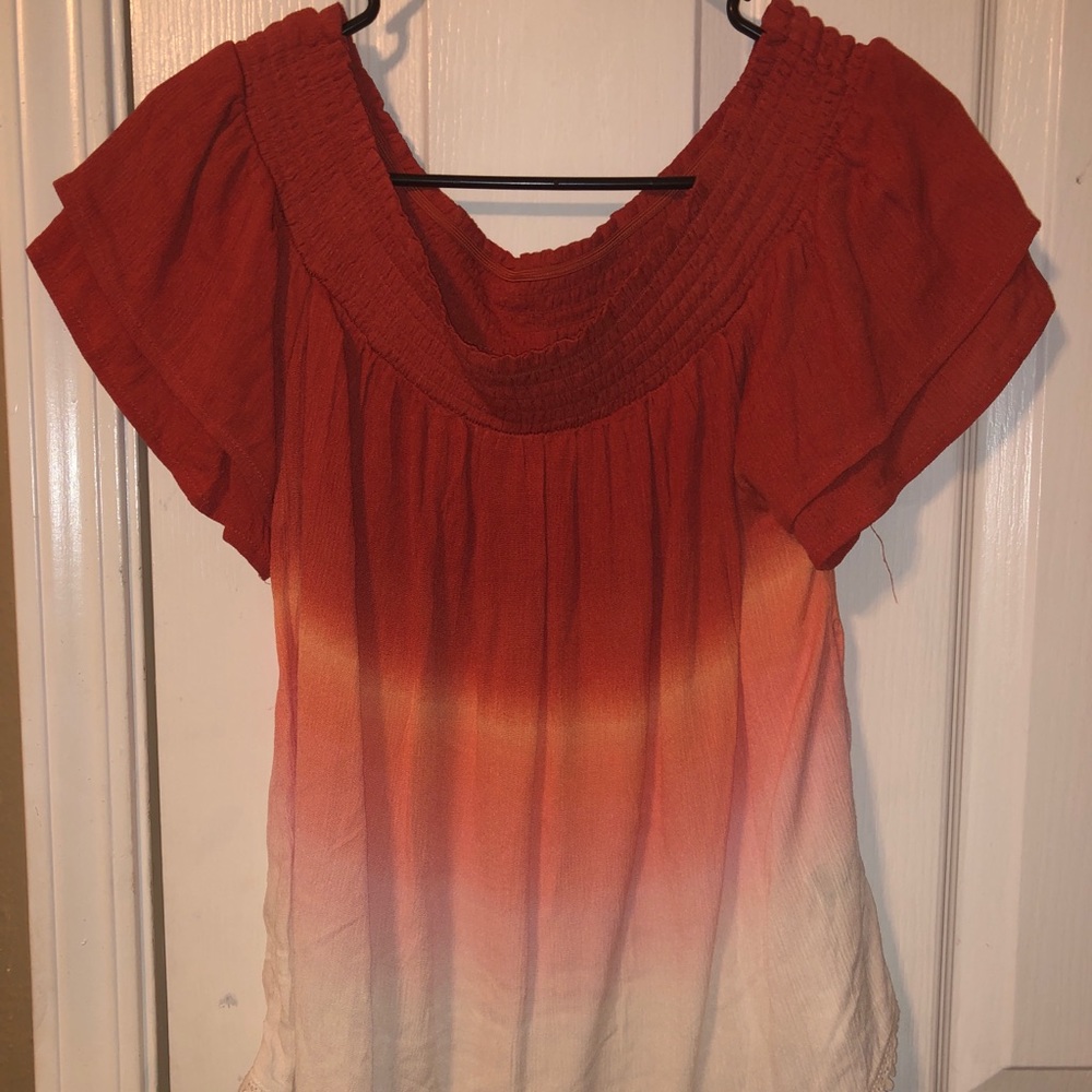 off the shoulder shirt!